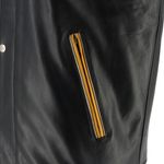 Von Dutch - Collegian Cuir Rag Jacket / Черно-желтый