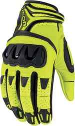 Мотоперчатки - ICON OVERLORD RESISTANCE (желтые)
