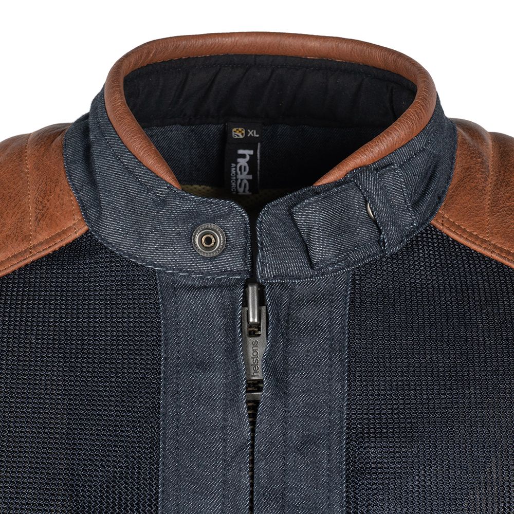 Blouson Colt Air Toile Denim-Mesh Cuir / Сине-коричневый