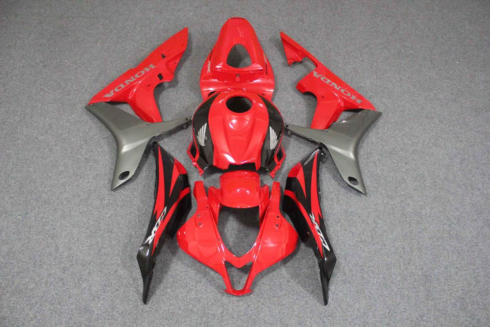 Комплект пластика для мотоцикла Honda CBR 600 RR 07-08 Красно-Черно-Серый