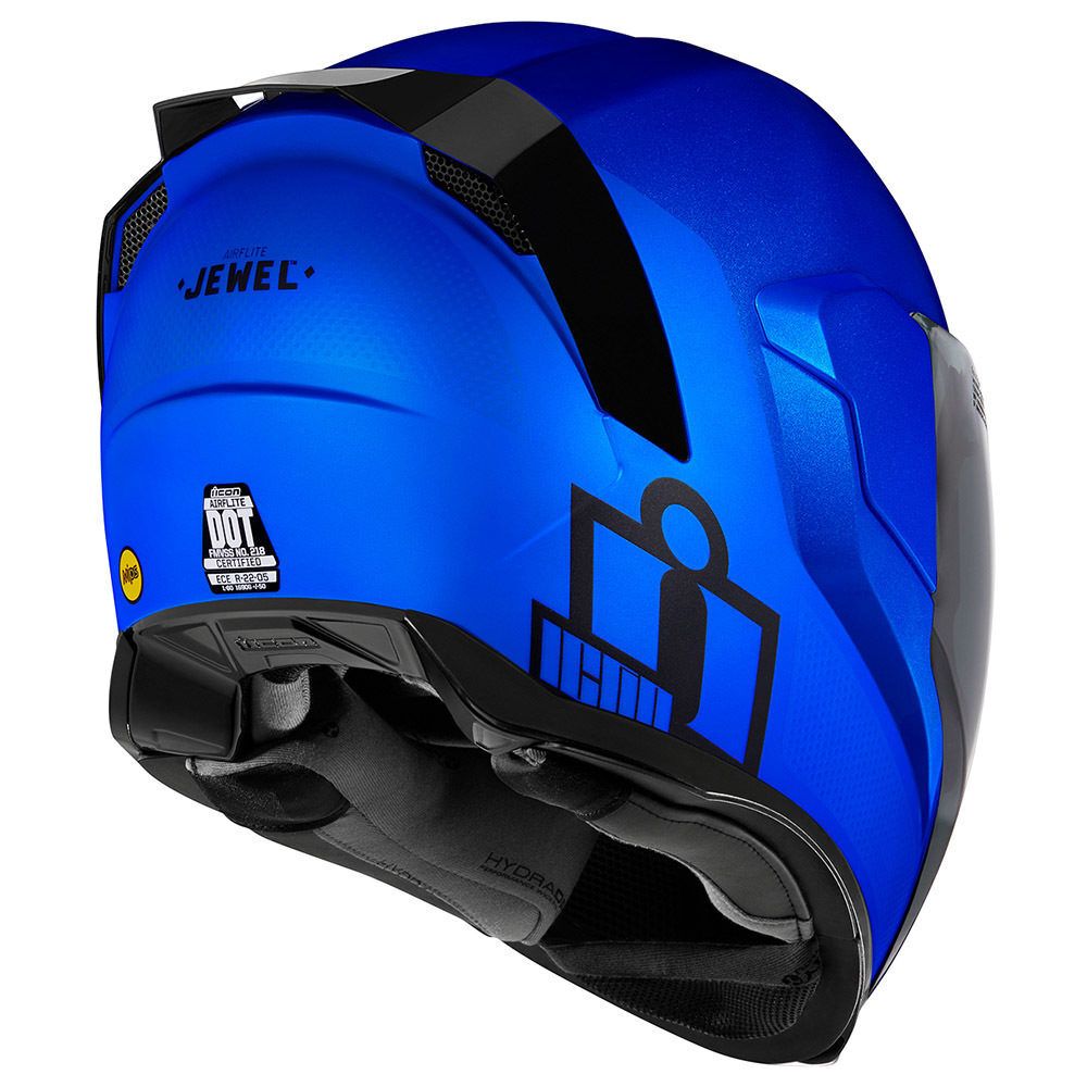 Купить мотошлем интеграл ICON Airflite Jewel MIPS Helmet / Синий