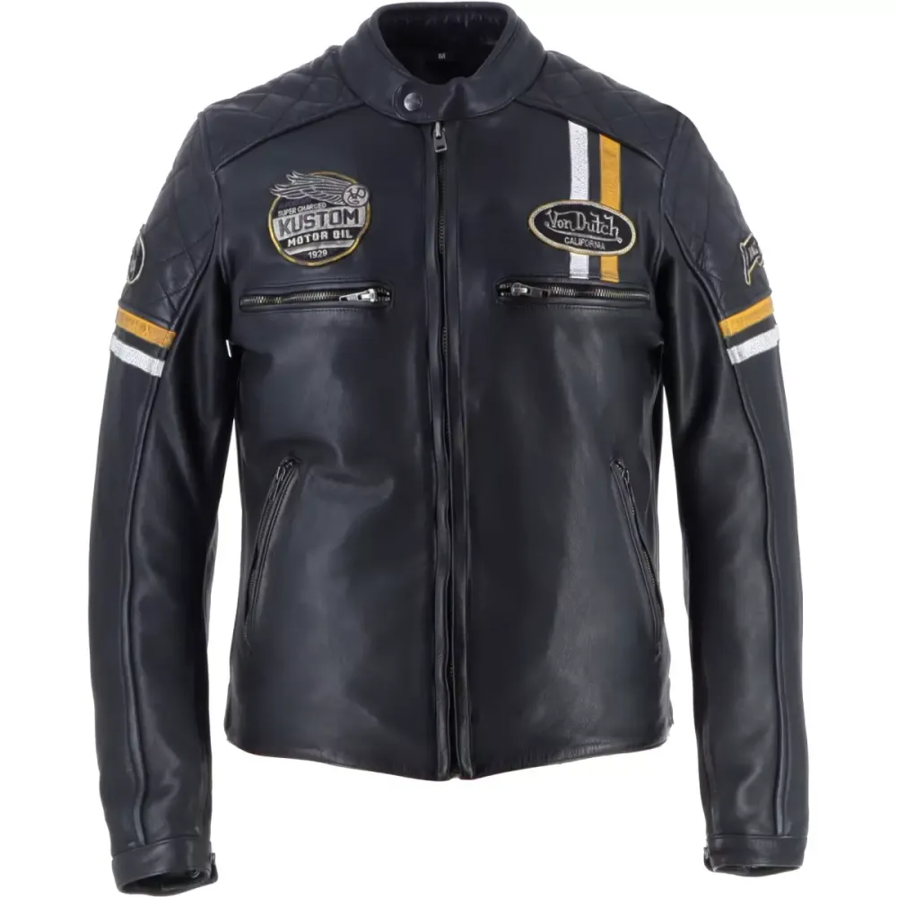Von Dutch Race Cuir Wash / Черно-желтый