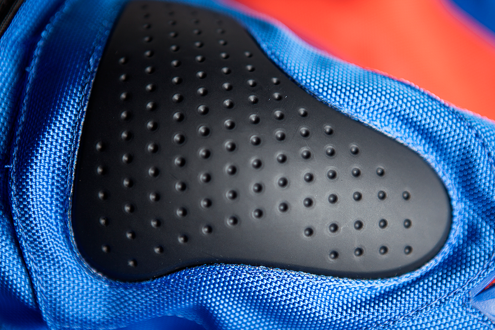 Мотокуртка - ICON OVERLORD RESISTANCE (текстиль, сине-оранжевая)