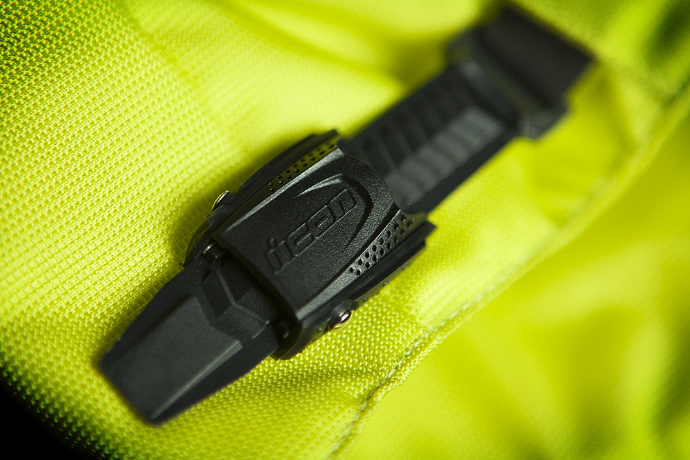 Мотокуртка - ICON SANCTUARY (кожа, желтая)