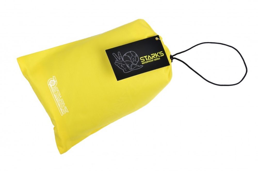 Дождевые бахилы Rain Boots / Открытая подошва / Черно-желтые