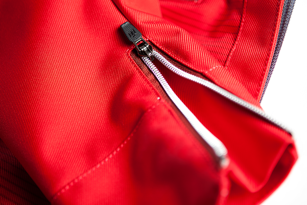 Мотокуртка - ICON HELLA 2 (женская, текстиль, красная)