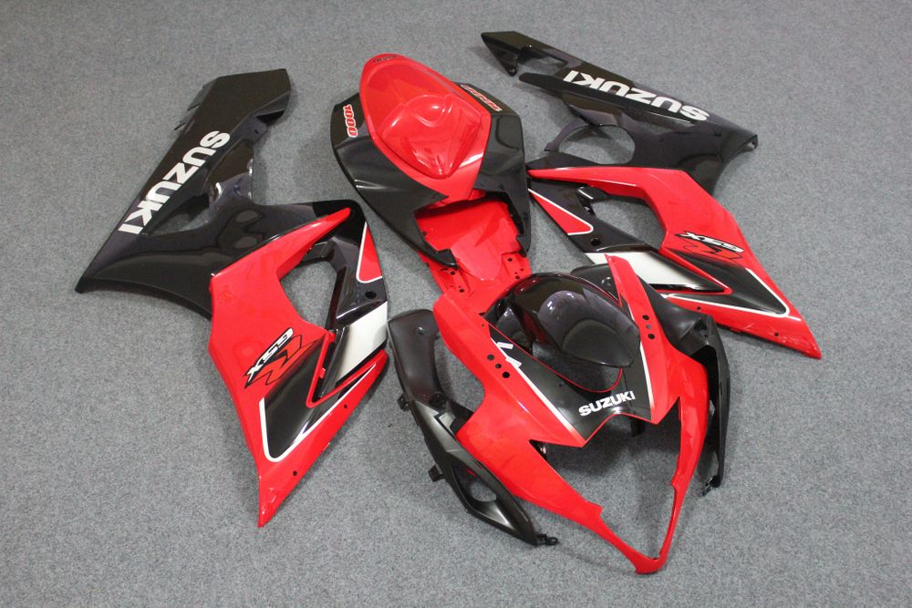 Комплект пластика для мотоцикла Suzuki GSX-R1000 05-06 Красно-Черный