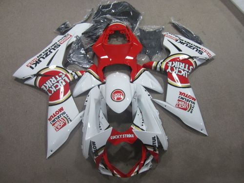 Комплект пластика для мотоцикла Suzuki GSX-R600/750 11-15 Lucky Strike бело-красный