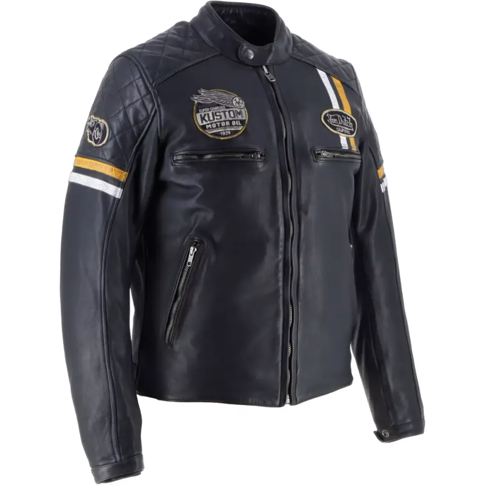 Von Dutch Race Cuir Wash / Черно-желтый
