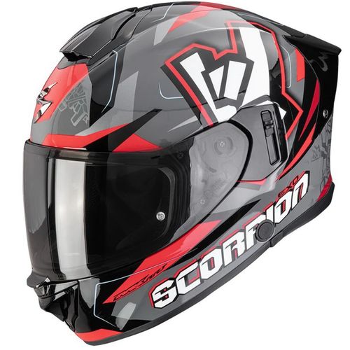 Купить Мотошлем Интеграл Scorpion EXO EXO-530 Air Rok / Серо-красный