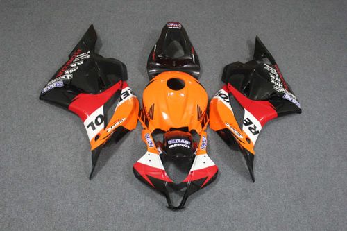 Комплект пластика для мотоцикла Honda CBR 600 RR 09-12 Repsol оранжевый COLOR+