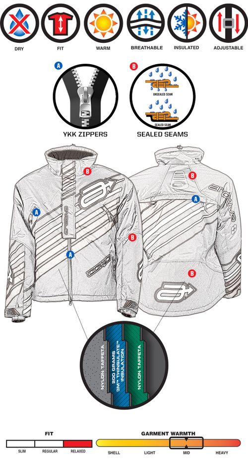 Comp / Женская / Черно-оранжевый