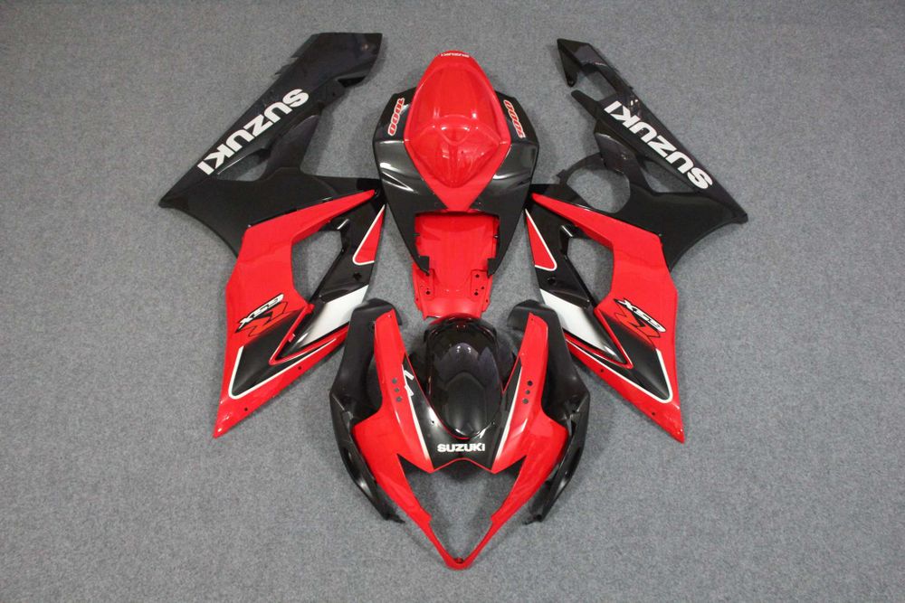 Комплект пластика для мотоцикла Suzuki GSX-R1000 05-06 Красно-Черный COLOR+