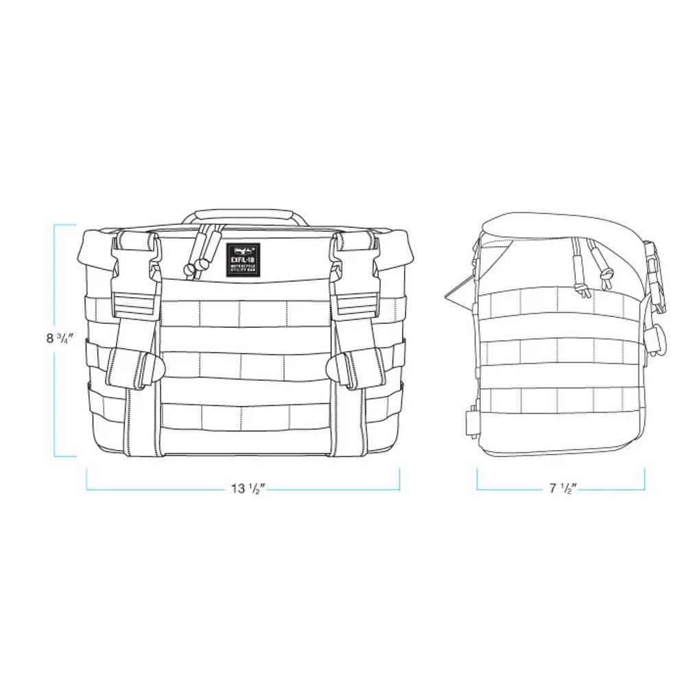 Exfil-18 Saddlebags / Черный