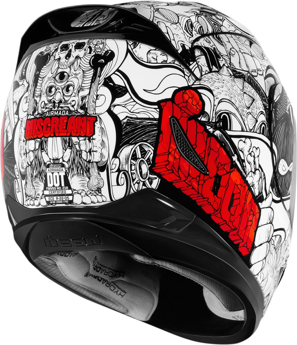 Мотошлем - ICON AIRMADA MISCREANT (белый)