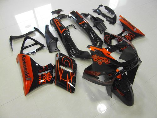 Комплект пластика для мотоцикла Kawasaki ZZR400/600 93-07 Corona Extra Черный с Золотом