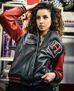 Student Cuir Rag Motul / Женская / Черно-красный