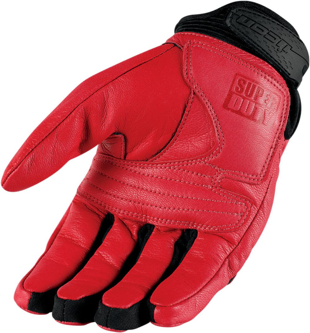 Мотоперчатки - ICON SUPERDUTY 2 (красные)
