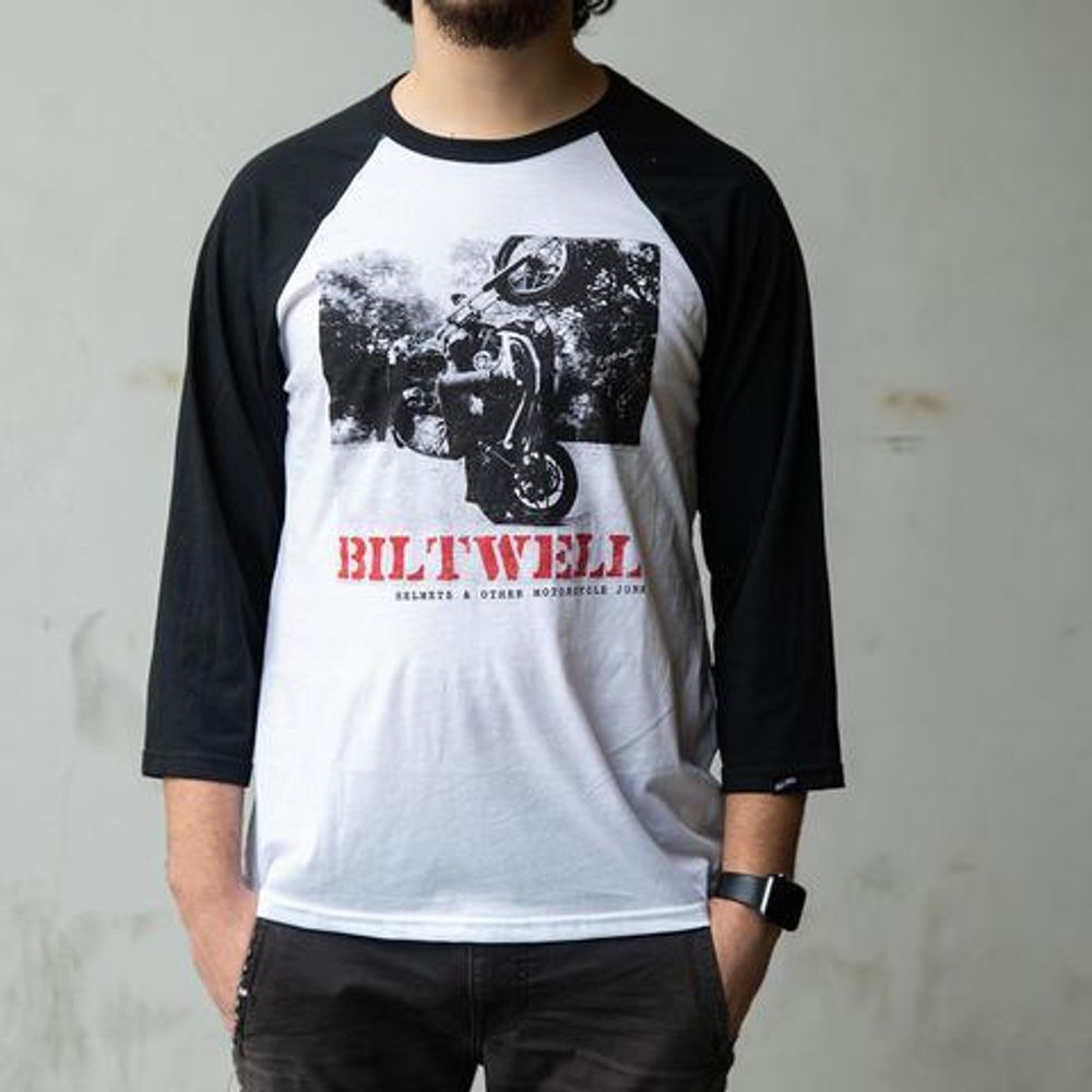 Not Dead Raglan / Черно-белый