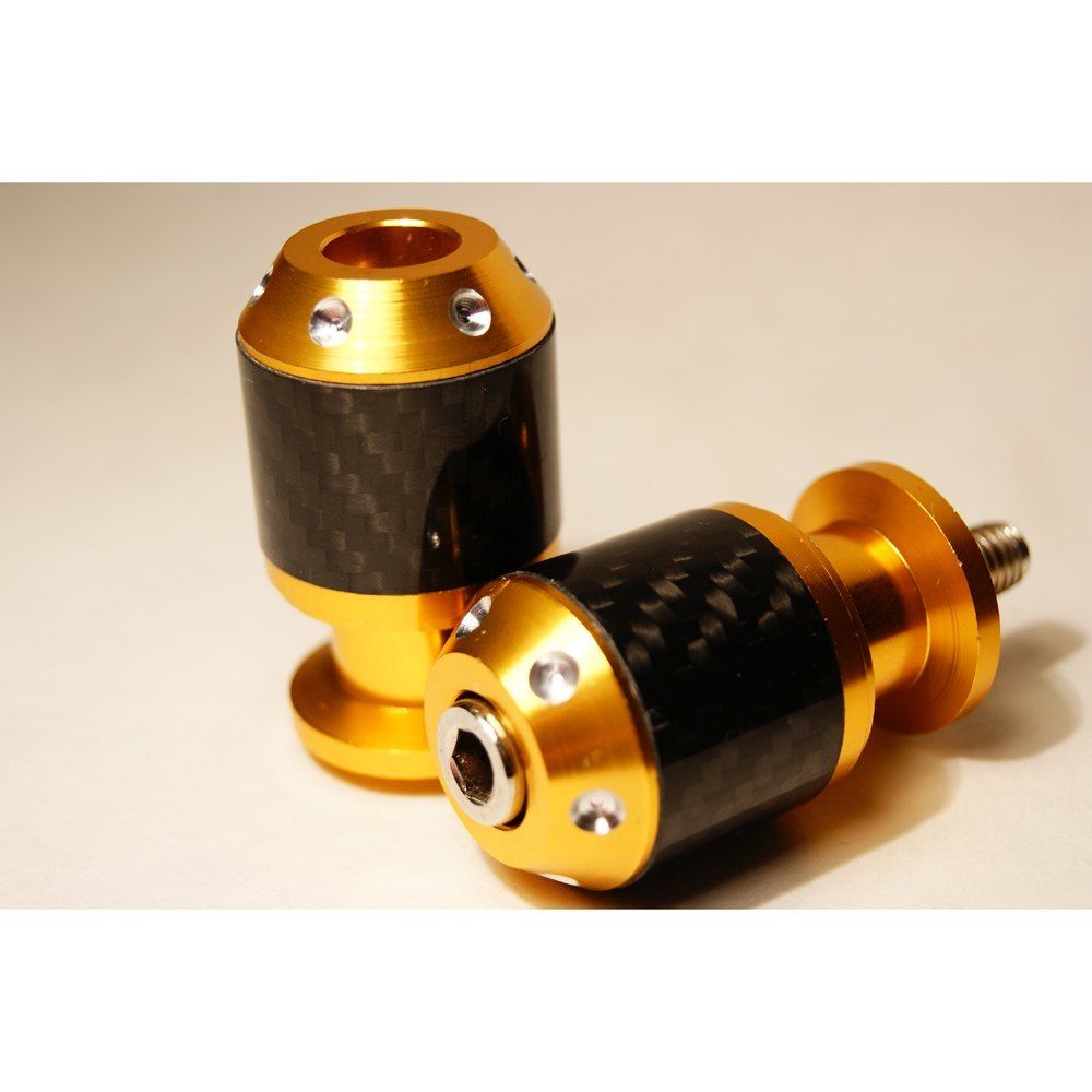 Слайдеры на маятник мотоцикла с карбоновыми вставками, 30х55 мм