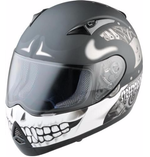 Мотошлем - STREETFIGHTER TRANSFORMER (матовый, черно-белый)