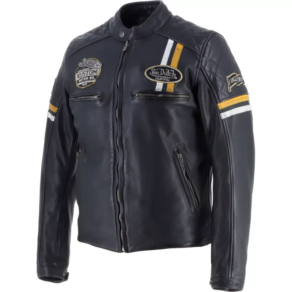 Von Dutch Race Cuir Wash / Черно-желтый