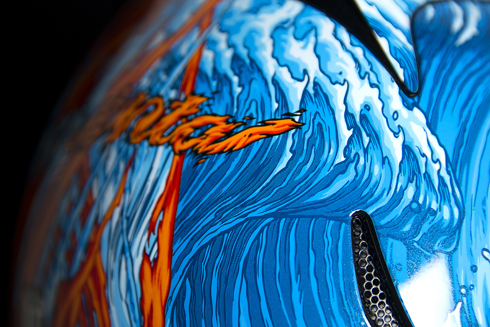 Мотошлем - ICON AIRMADA ELEMENTAL (оранжево-голубой)