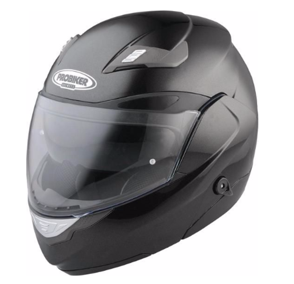 Мотошлем - PROBIKER KX5	FLIP UP (металлик, черный)