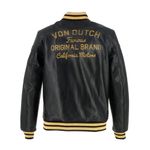 Von Dutch - Collegian Cuir Rag Jacket / Черно-желтый