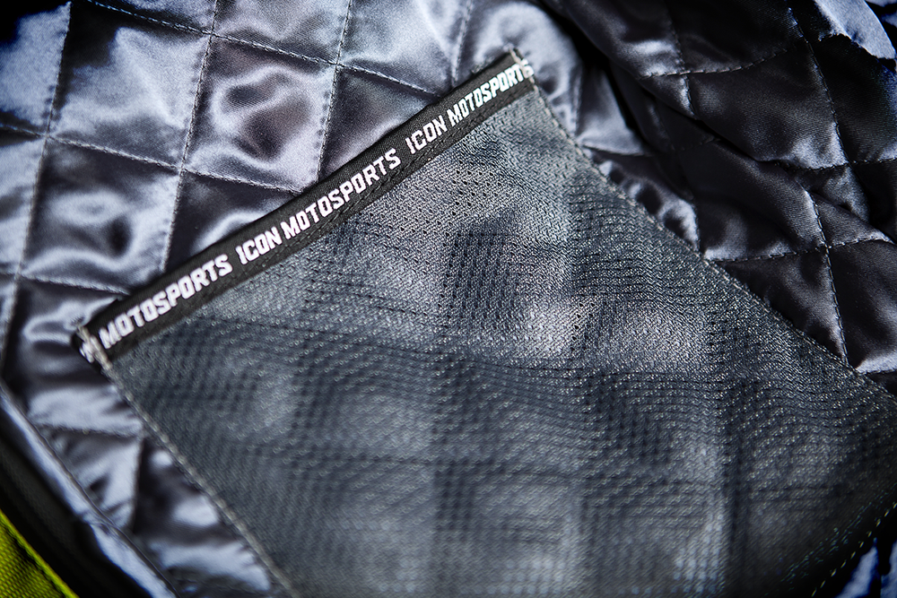 Мотокуртка - ICON SANCTUARY (кожа, желтая)