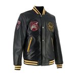 Von Dutch - Collegian Cuir Rag Jacket / Черно-желтый