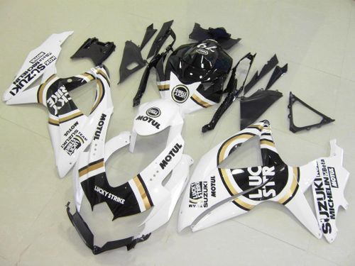 Комплект пластика для мотоцикла Suzuki GSX-R600/750 08-10 Lucky Strike бело-черный