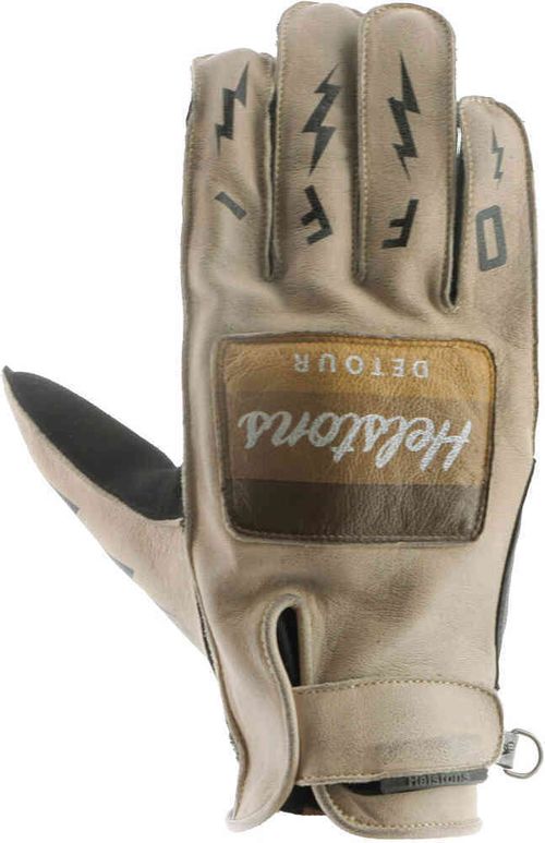 Gants Detour Ete Cuir-Amara / Бежево-черный