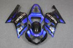 Комплект пластика для мотоцикла Suzuki GSX-R600/750 01-03 Сине-Черный