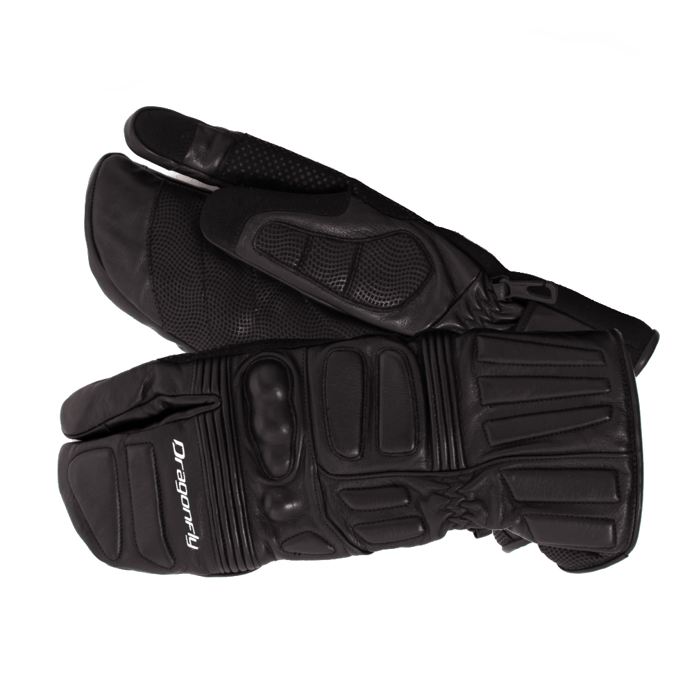 Snowmobile Leather Mittens / Черный