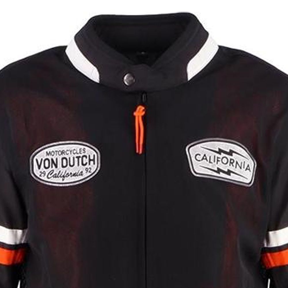 Von Dutch - California Men Air Mesh Jacket / Черно-оранжевый