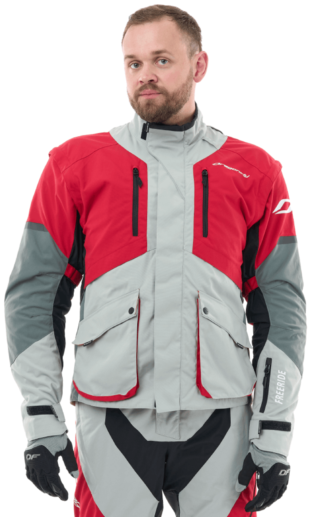 Эндуро Freeride / Серо-красный