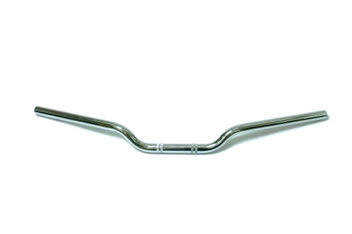 Руль для мотоцикла Honda CB400, стандартный, серебристый, без перемычки.