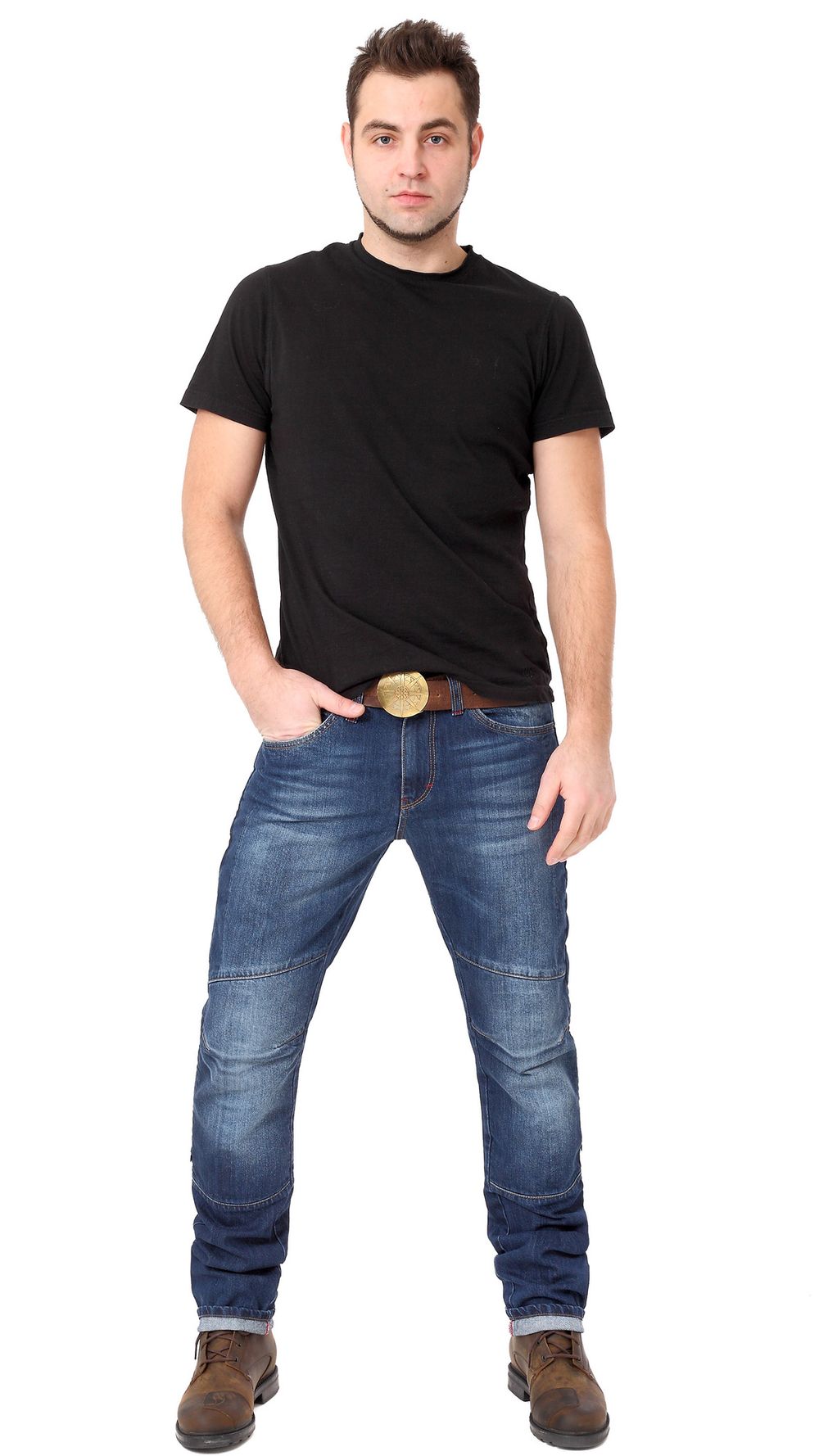 Python Strong Stretch Regular Fit / Синий