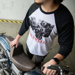 Not Dead Raglan / Черно-белый
