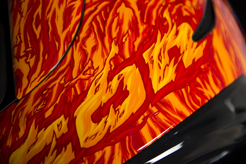 Мотошлем - ICON AIRMADA ELEMENTAL (оранжево-голубой)