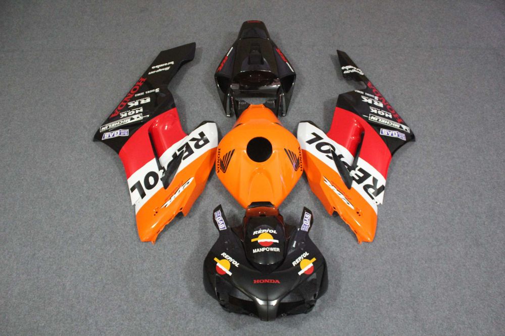 Комплект пластика для мотоцикла Honda CBR 1000RR 04-05 Repsol оранжевый