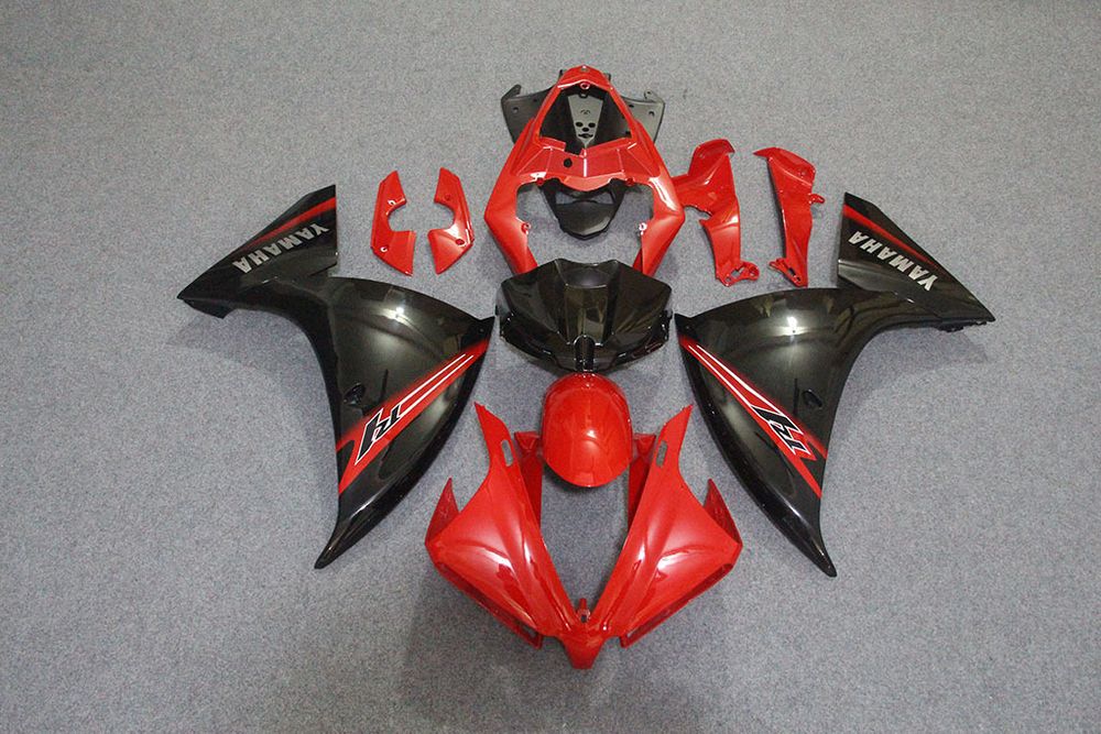 Комплект пластика для мотоцикла Yamaha YZF-R1 12-14 Красно-Чёрный