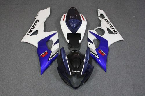 Комплект пластика для мотоцикла Suzuki GSX-R1000 05-06 Сине-Белый