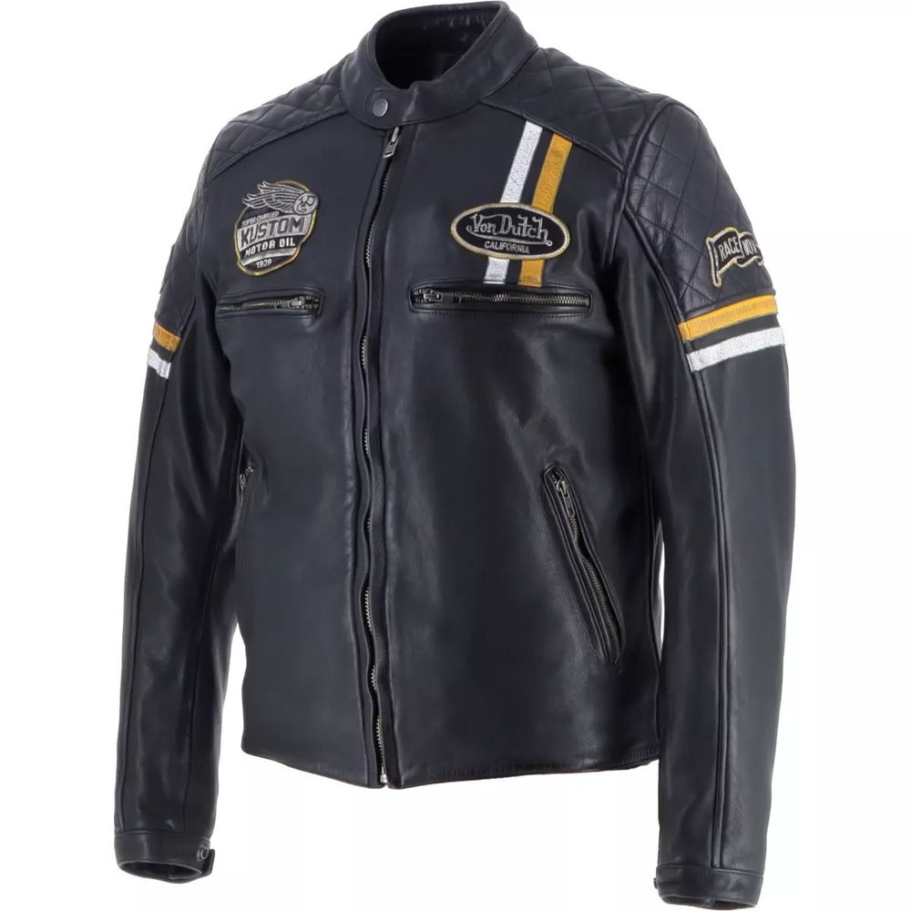Von Dutch Race Cuir Wash / Черно-желтый