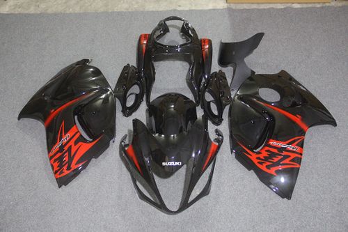 Комплект пластика для мотоцикла Suzuki GSX-R1300 08-16 Черно-Красный