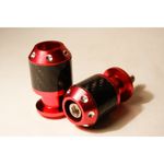 Слайдеры на маятник мотоцикла с карбоновыми вставками, 30х55 мм