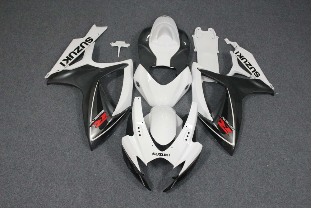 Комплект пластика для мотоцикла Suzuki GSX-R600/750 06-07 Бело-Серебрянный