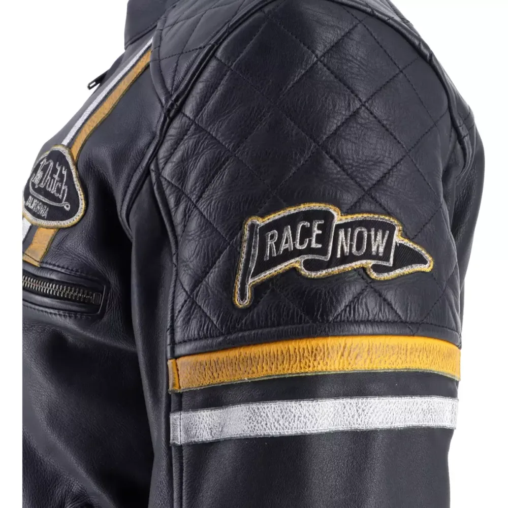 Von Dutch Race Cuir Wash / Черно-желтый