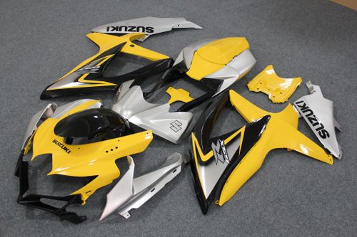 Комплект пластика для мотоцикла Suzuki GSX-R600/750 08-10 Желто-Серый